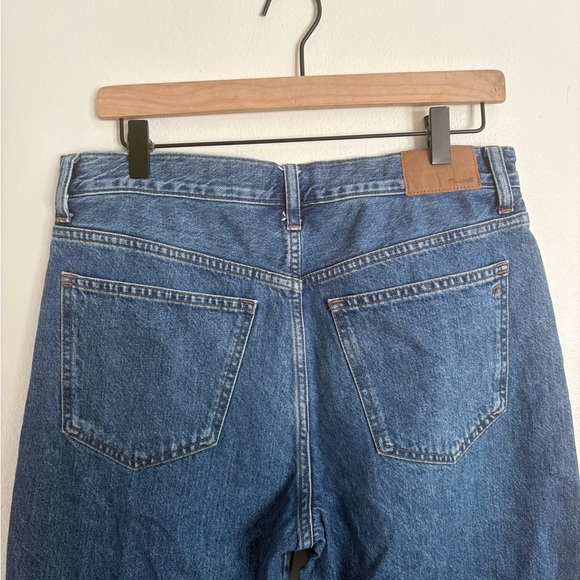Madewell Low Slung Straight Button Fly Classic Blue Denim Jeans Women’s 29 EUC - Picture 6 of 9